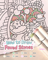 How to draw - Paved Stones