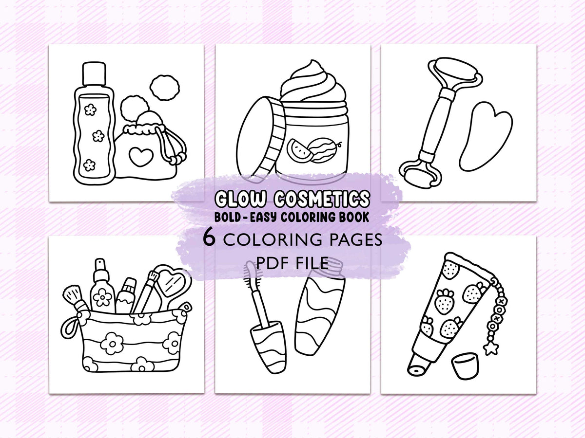 Glow Cosmetics Coloring Pages – My Store