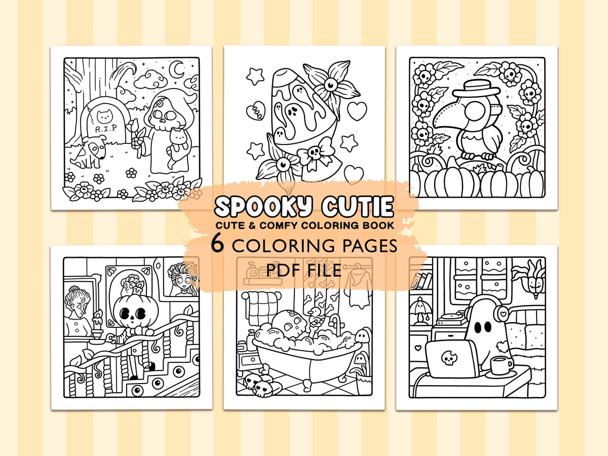 Spooky Cutie Coloring Pages – My Store