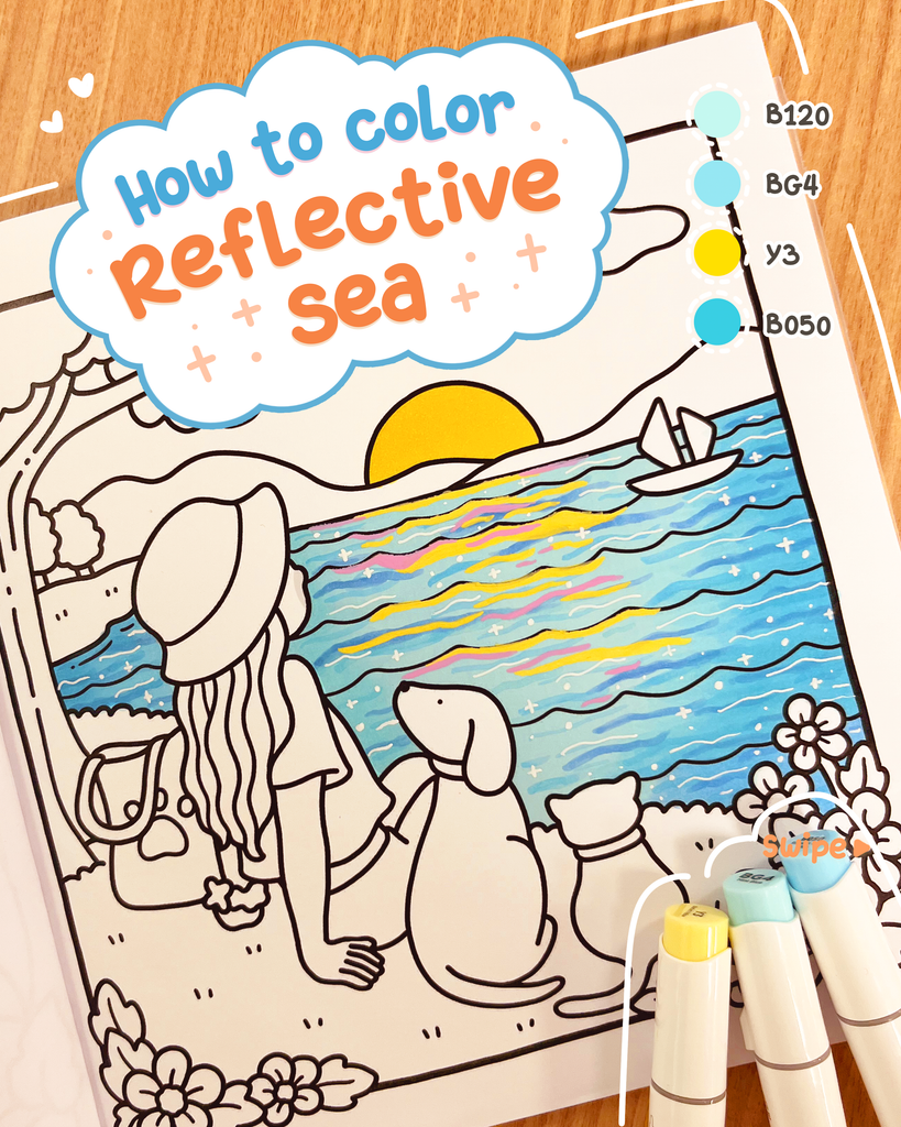 How to color - Reflective Sea