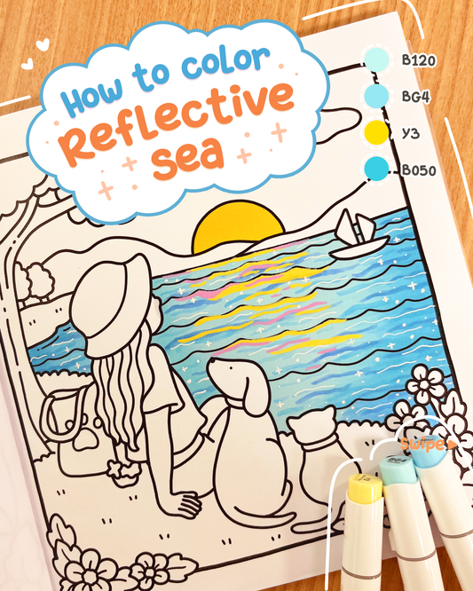 How to color - Reflective Sea