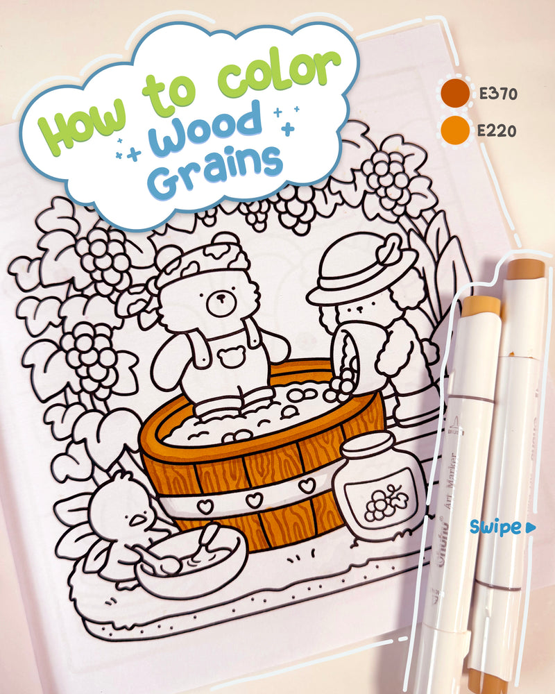 How to color - Wood grains