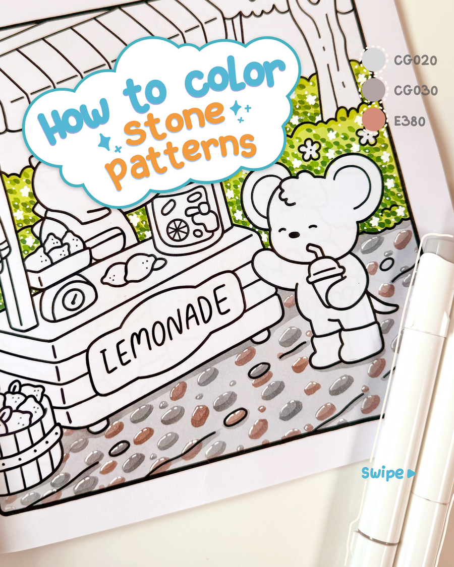 How to color - Stone patterns - COCO WYO