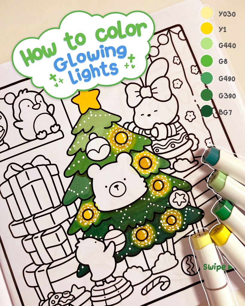 How to color - Glowing lights