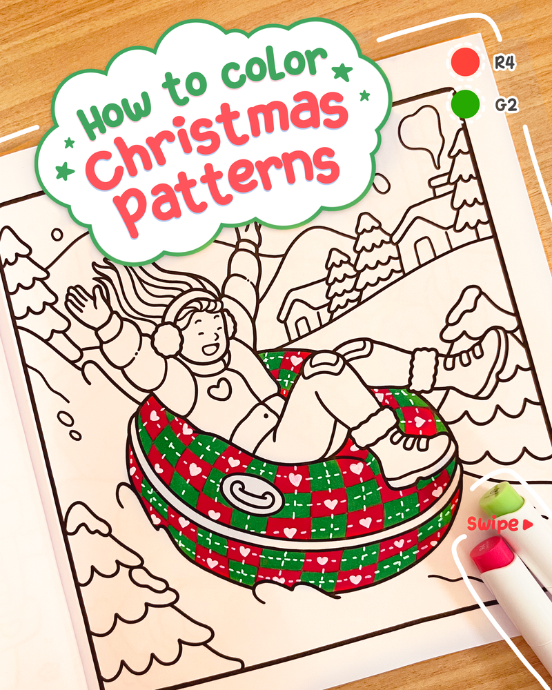How to color - Christmas Patterns