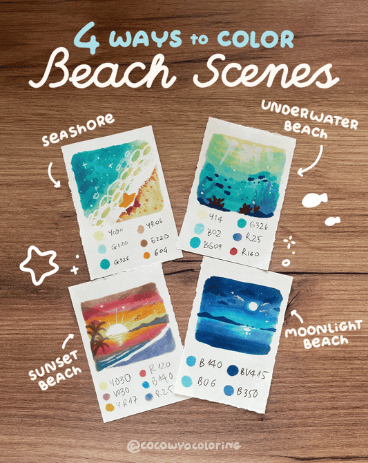 How to Draw Beach Scene