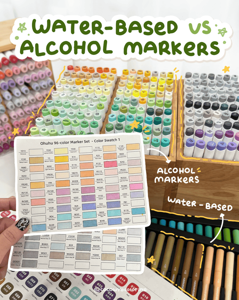 Alcohol vs Water-Based Markers: What’s Best for Coloring?