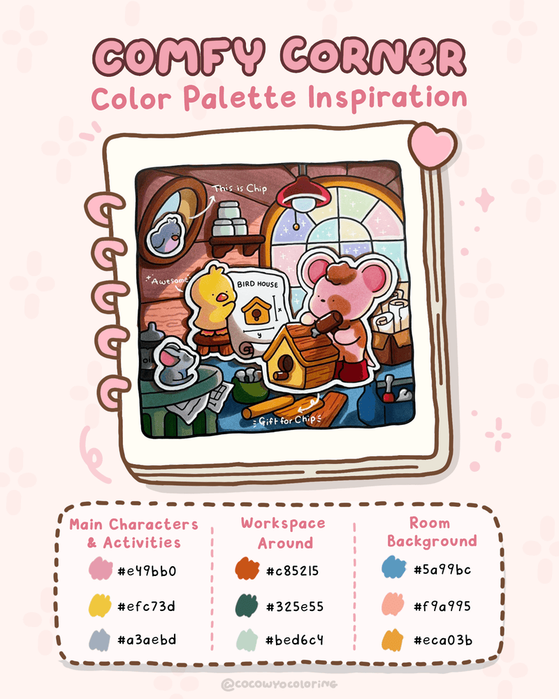 Comfy Corner Color Palette Inspiration (Gift for Chip)