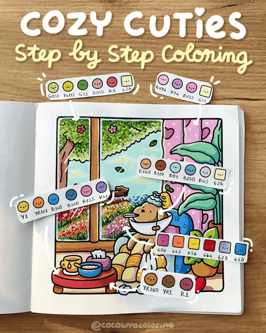 Cozy Cuties Coloring Book's Color Palettes