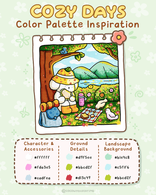 Cozy Days Color Palette Inspiration (Picnic Day)