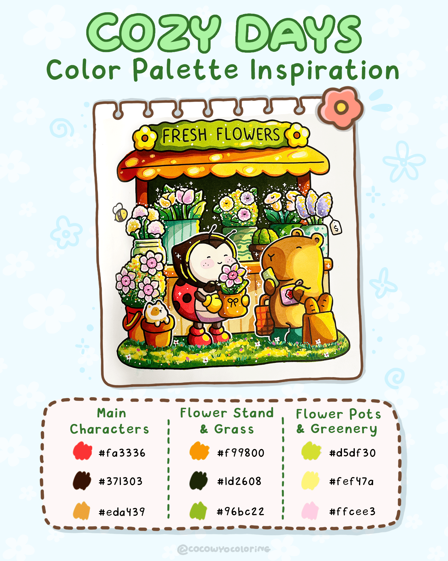 Cozy Days Color Palette Inspiration (Fresh Flowers) - COCO WYO