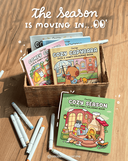 Cozy Season Coloring Book: The Season Is Moving In
