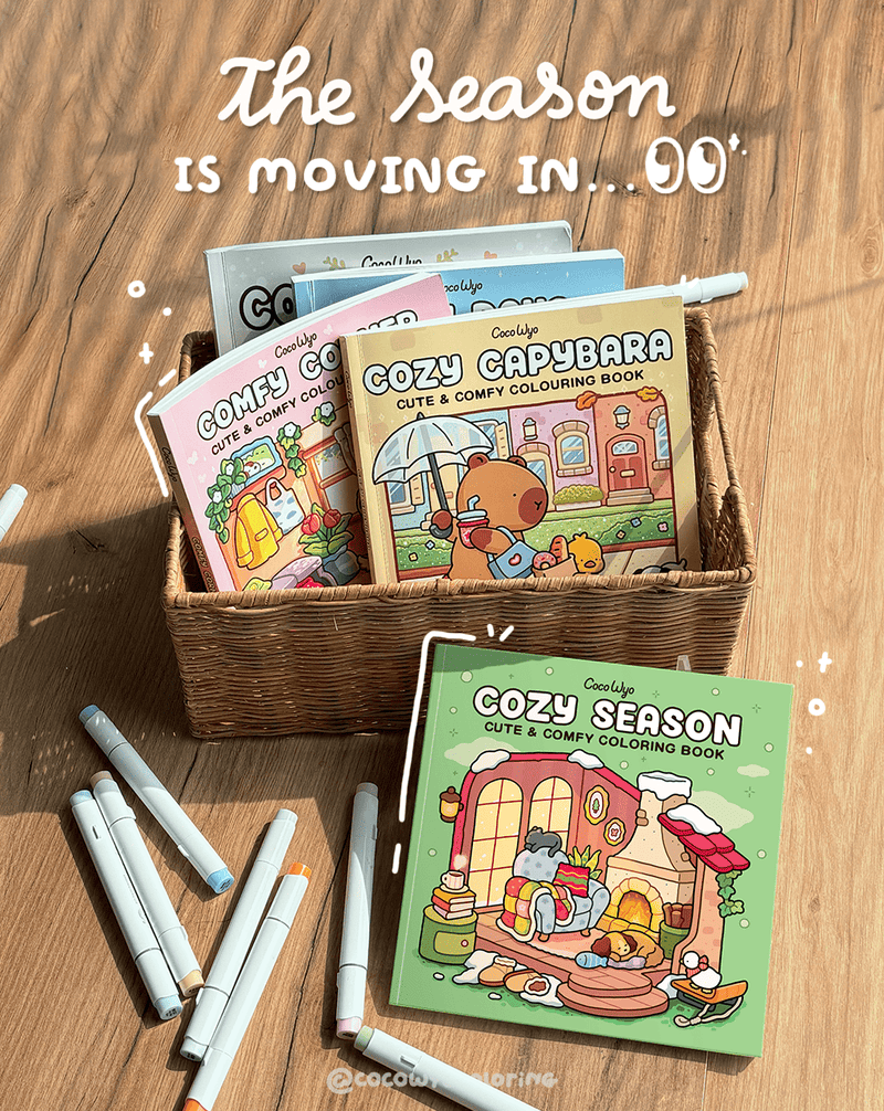 Cozy Season Coloring Book: The Season Is Moving In