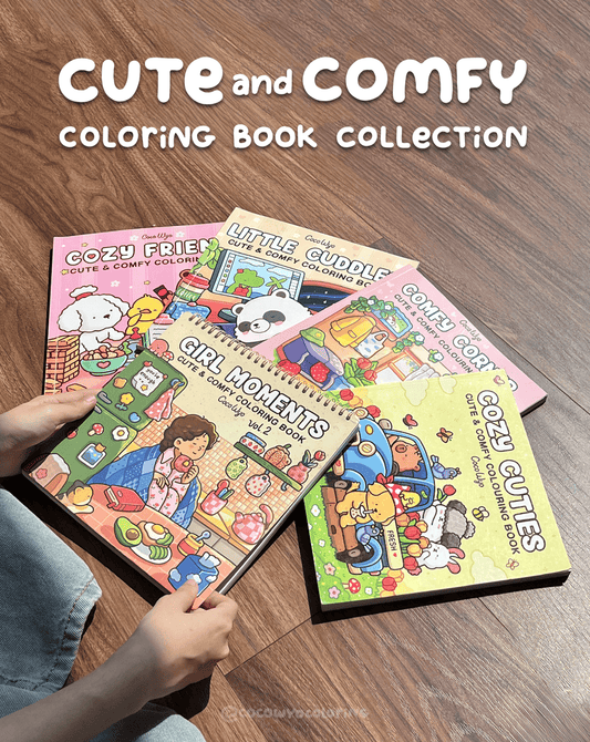 Cute and Comfy Coloring Book Collection