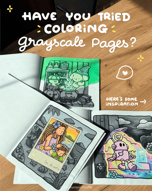 Grayscale Coloring Pages for Beginners