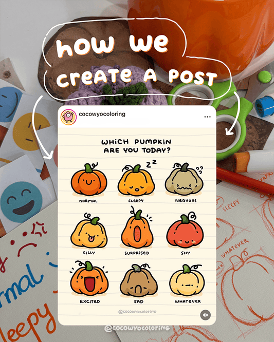 How We Create a Coloring Post