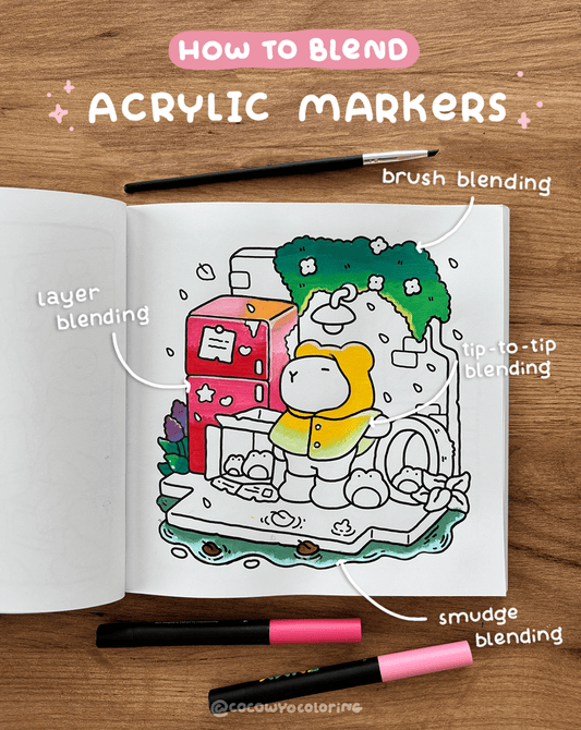 How to Blend Acrylic Marker for Beginners