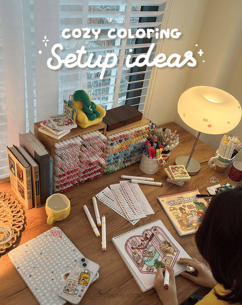 How to Setup a Cozy Coloring Corner at Home