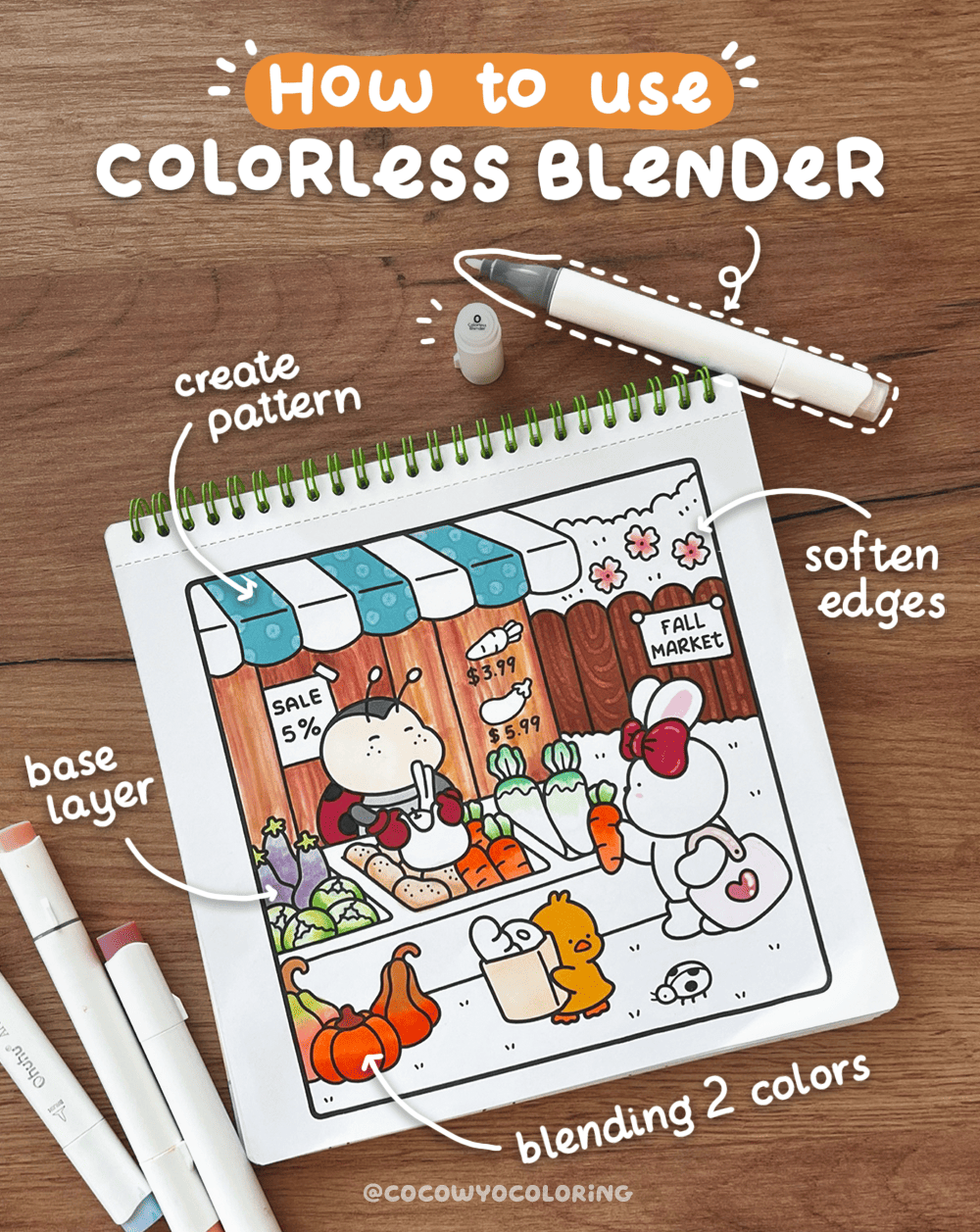 How to Use Colorless Blender Marker? - COCO WYO