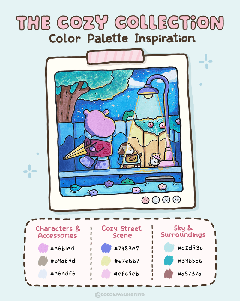 The Cozy Collection Color Palette Inspiration (Little Night Walk)