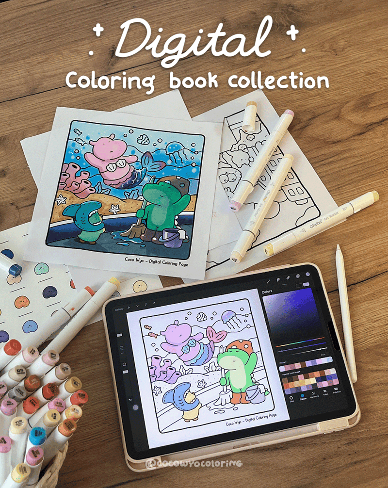 Digital Coloring Book Collection