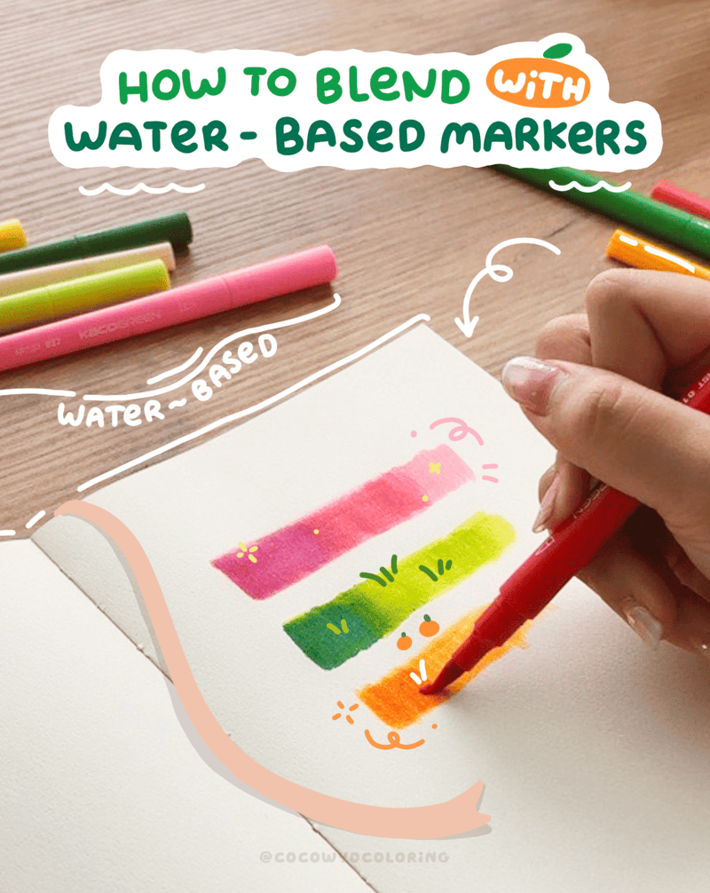 How to Blend Water-based Markers