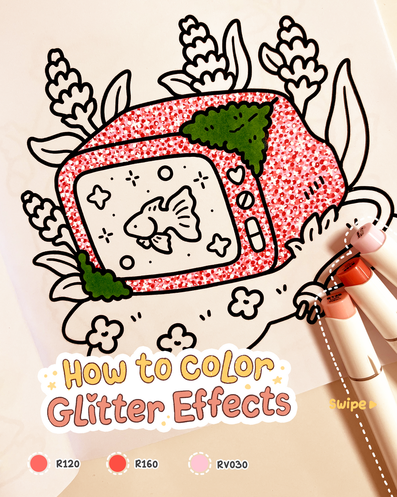 How to color - Glitter Effects