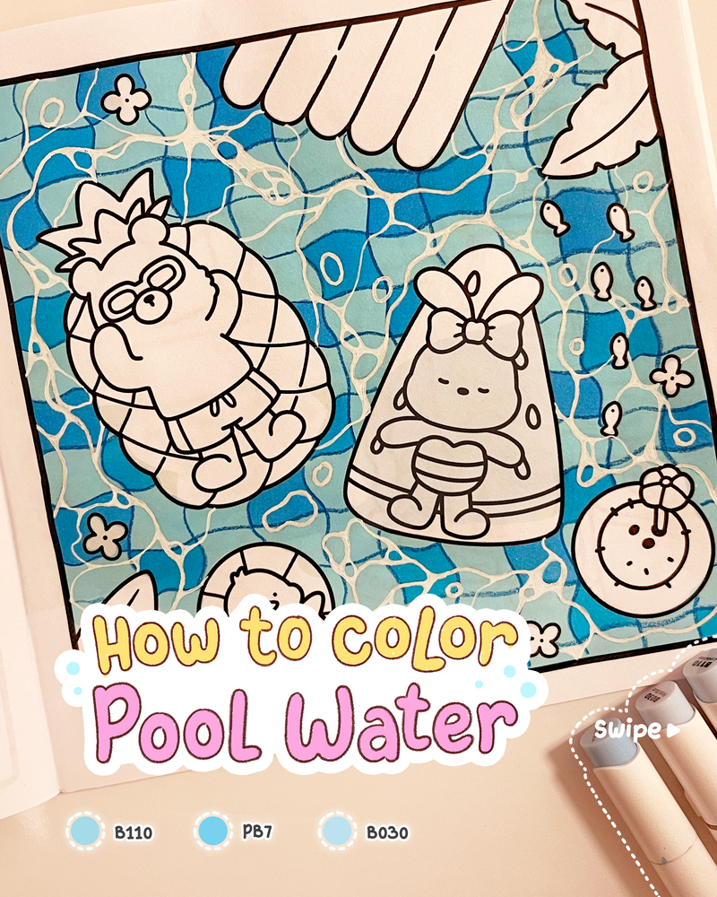 How to color - Pool Water
