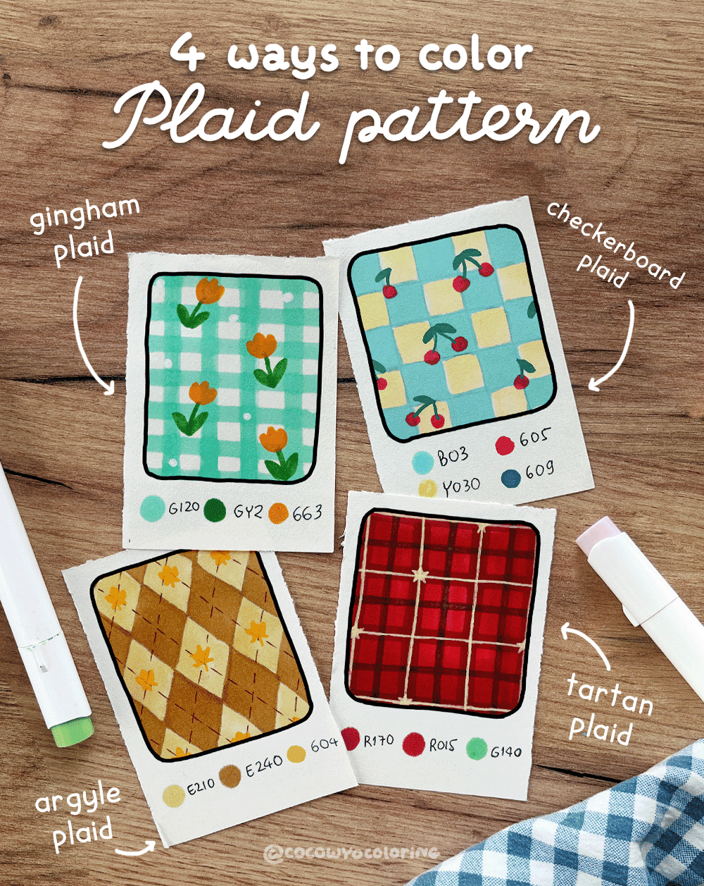 How to Draw Plaid Pattern? - COCO WYO