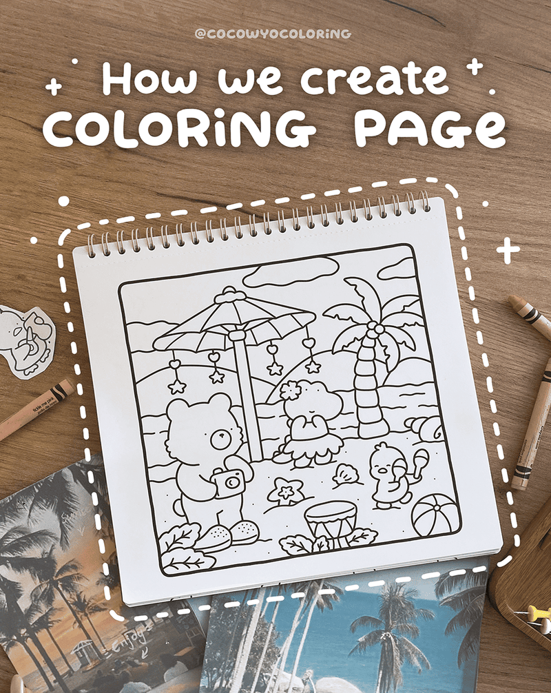 How We Create a Coloring Pages