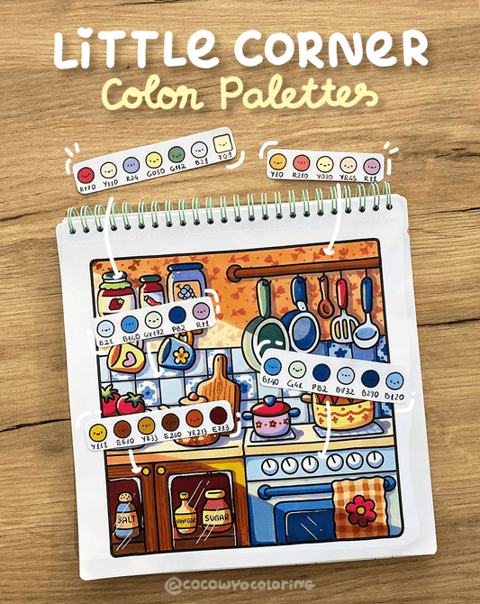 Little Corner Coloring Book's Color Palettes