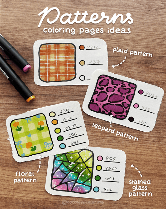 Pattern Coloring Page Ideas