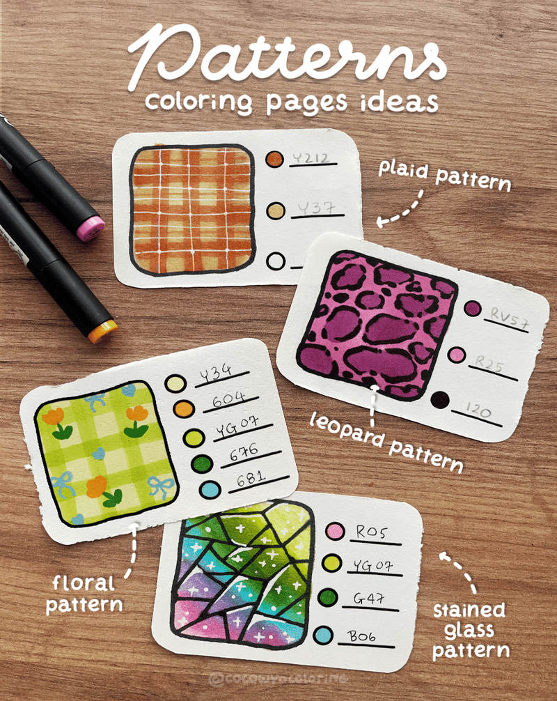 Pattern Coloring Page Ideas