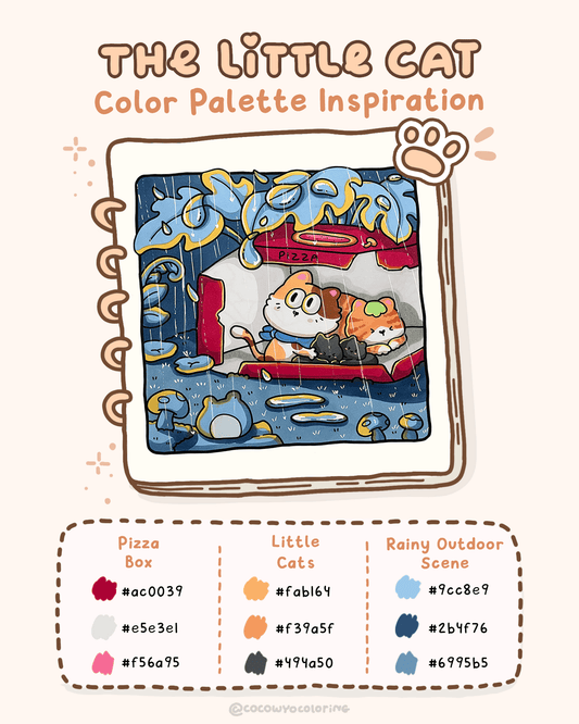 The Little Cat Color Palette Inspiration (Rainy Night)