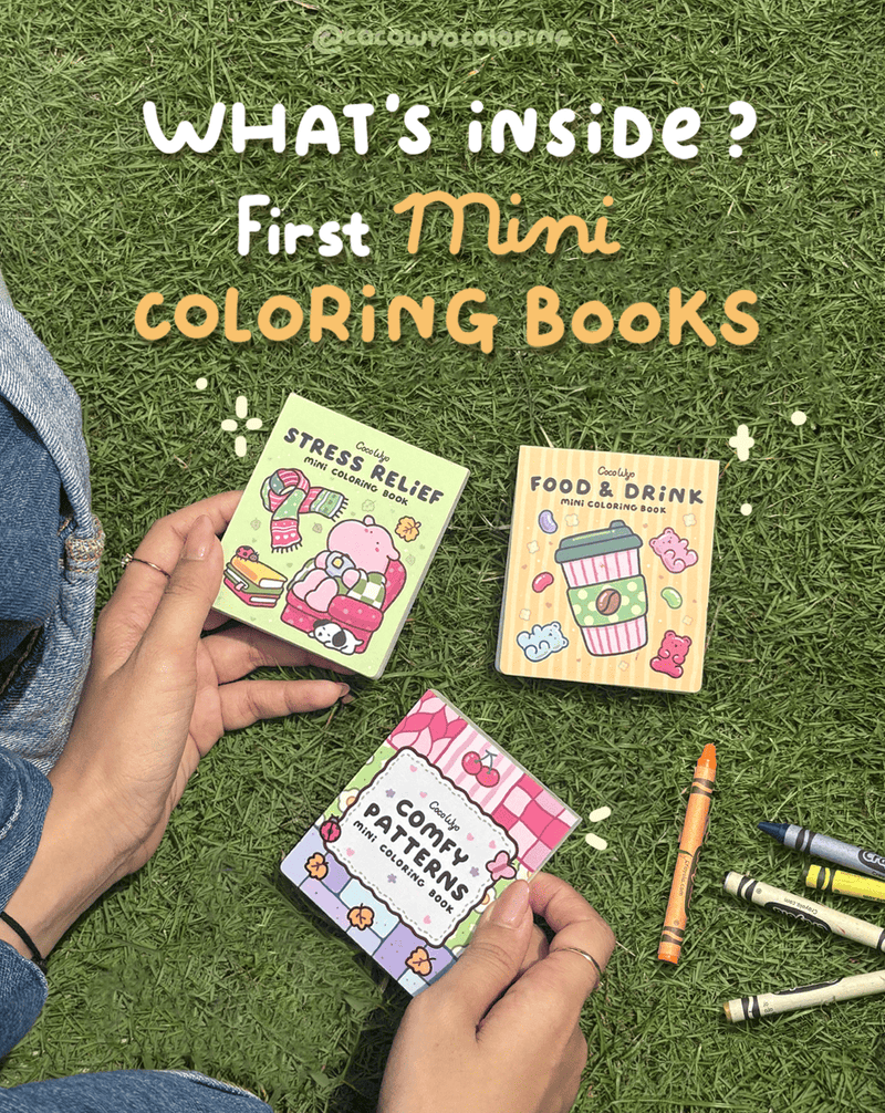 What’s inside Mini Coloring Books