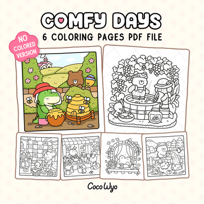 Comfy Days Coloring Pages
