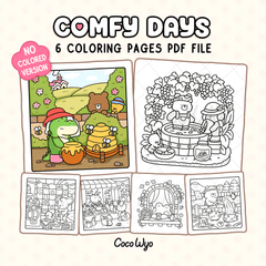 Comfy Days Coloring Pages