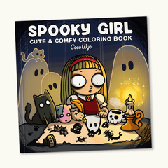 Spooky Girl Coloring Book