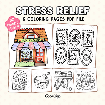 Stress Relief Coloring Pages