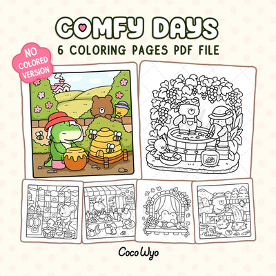 Comfy Days Coloring Pages