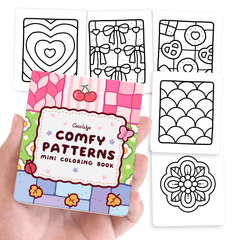 Comfy Patterns Mini Coloring Book (3 x 3.5 in)