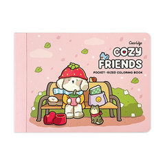 Cozy Friends Pocket-sized Coloring Book