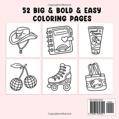 Cute & Groovy Coloring Book