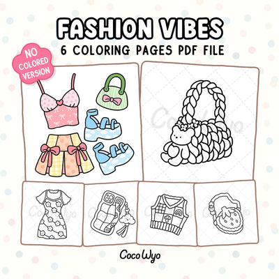 Fashion Vibes Coloring Pages
