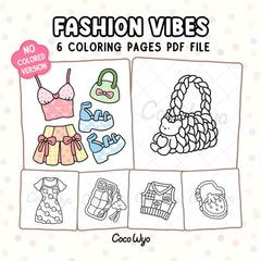 Fashion Vibes Coloring Pages