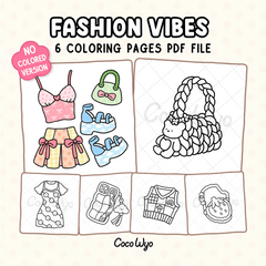 Fashion Vibes Coloring Pages