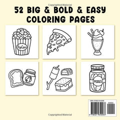 Food Drink & Sweets Coloring Book