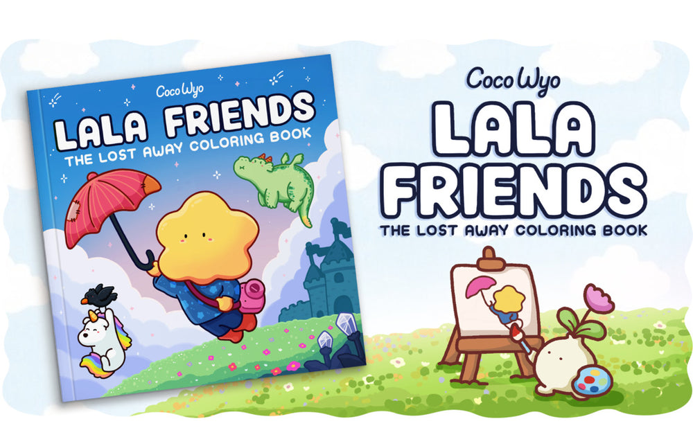 Lala Color Lala Friends Coloring Book - COCO WYO