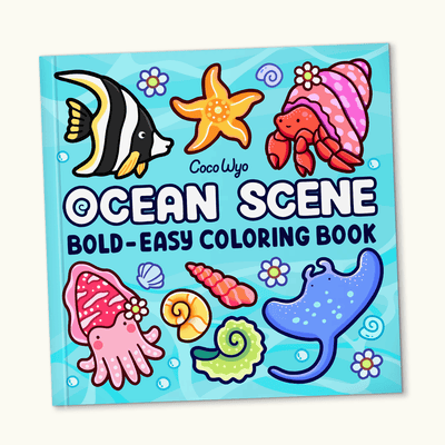 Ocean Scene Coloring Book