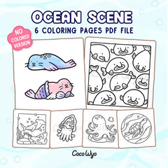 Ocean Scene Coloring Pages
